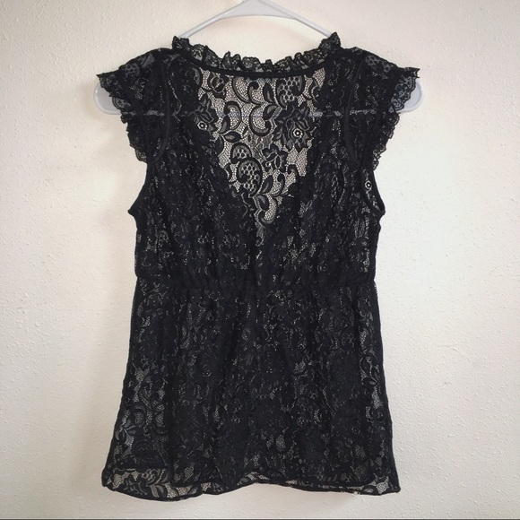 Kimchi Blue Urban Outfitters Black Lace Vest* - Picture 5 of 6